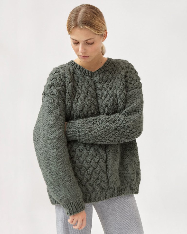 Heartbreaker Sweater - Moss Green