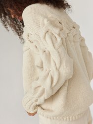Jūra Naked Oat Milk Alpaca Wool & Cotton Sweater
