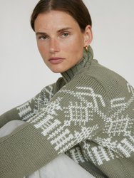 Pasaka: Sage Merino Wool Turtleneck Sweater