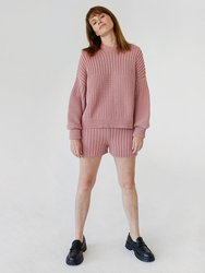 Pilnatis: Dusty Pink Cotton Shorts - Dusty Pink