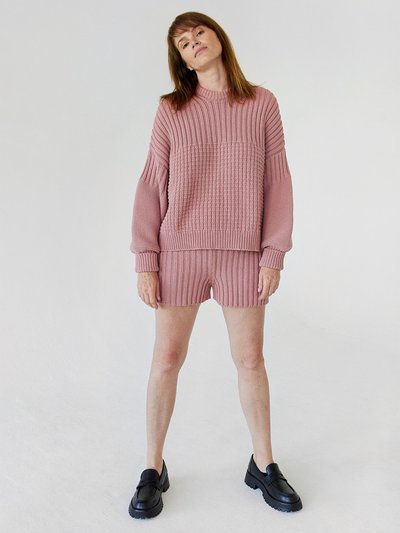 The Knotty Ones Pilnatis: Dusty Pink Cotton Shorts product
