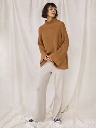 Rib Lounge: Beige Merino Wool Pants