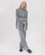 Rib Lounge: Grey Merino Wool Pants - Grey