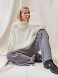 Rib Lounge: Grey Merino Wool Pants