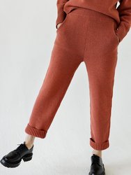 Šilas Recycled Wool Pants - Terracotta