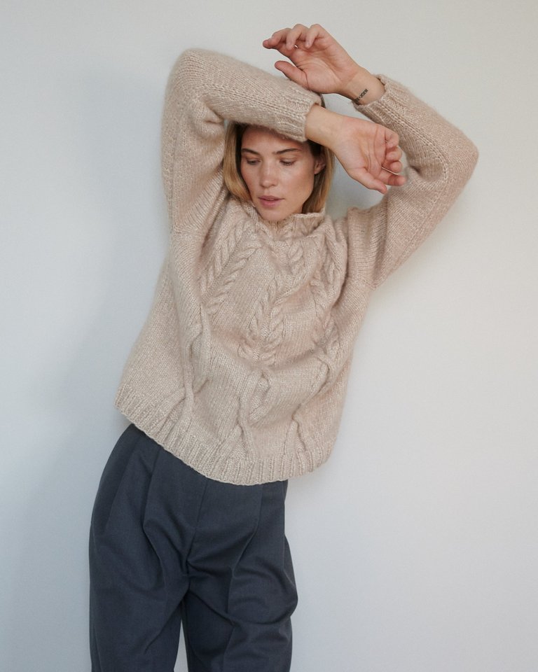 Ula Buckwheat Merino Wool Sweater - Buckwheat