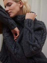 Ūla: Dark Grey Merino Wool Sweater