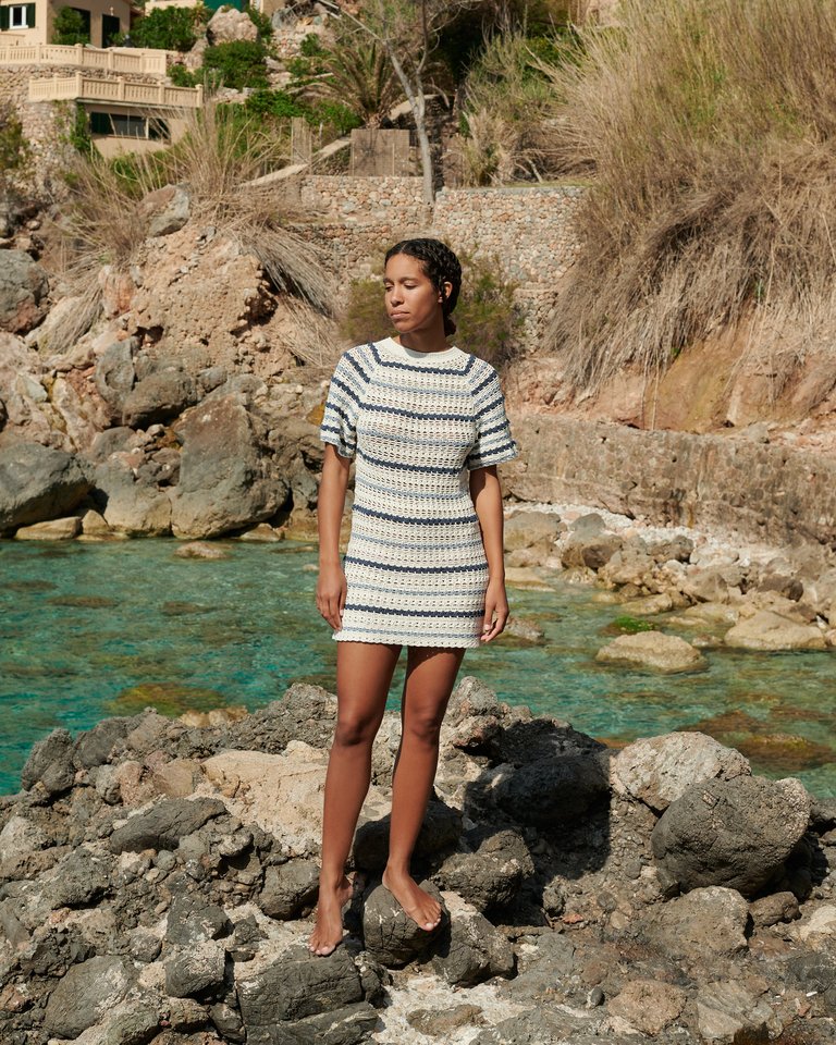 Vasara: Waves Mini Dress