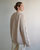 Vilnele: Beige Merino Wool Cardigan