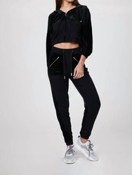 Dual Fabric Sweatshirt - Black