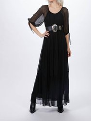 Gypsy Flounces Dress - Black