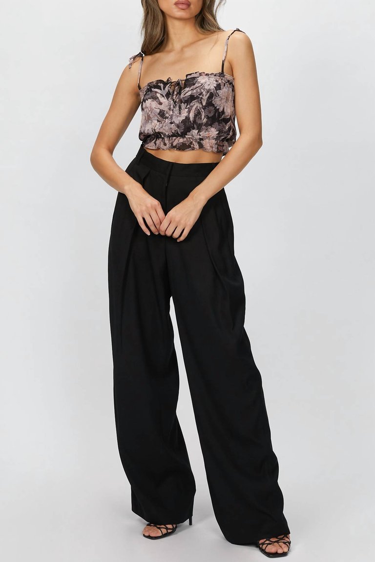 High-Rise Pants - Black