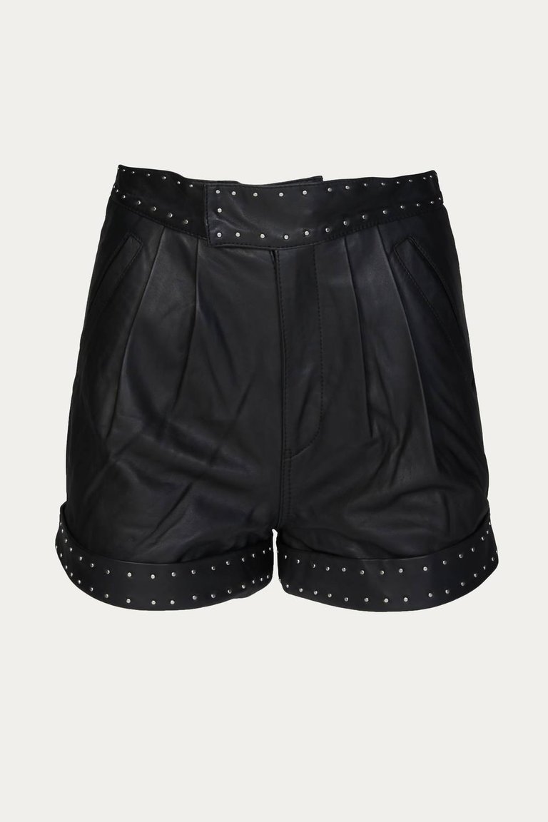 Shorts With Studded Belt