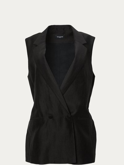 THE KOOPLES Sleeveless Black Jacket With Chain product