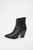 Star Studded Leather Boots - Black