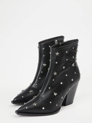Star Studded Leather Boots