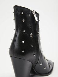 Star Studded Leather Boots