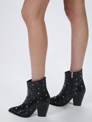 Star Studded Leather Boots