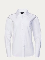 Studded Shirt - White