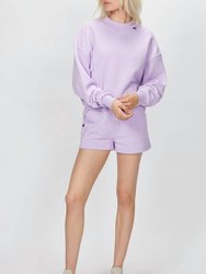 Sweatshirt With Logo - Purple