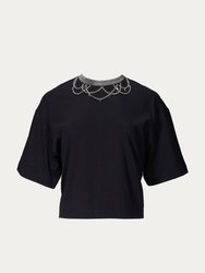 Tee Shirt With Chain Collar