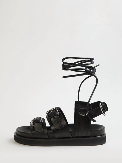 THE KOOPLES Wedge Sandals With Ankle Tie product