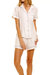 Nina Linen Essentials White Pajama Set - White