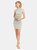 Ayme Ruched Mock Neck Mini Dress