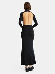 Lenny Open-Back Stretch Jersey Maxi Dress