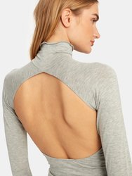 Margaux Lettuce Trim Turtleneck