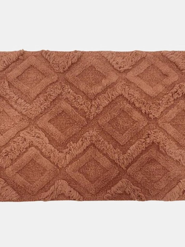 Diamond Tufted Bath Mat - Pecan - Pecan