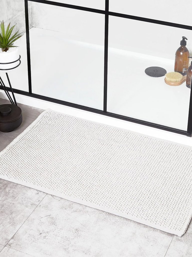 Loft Rectangular Bath Mat Dove Grey - One Size