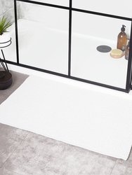 Loft Rectangular Bath Mat - White