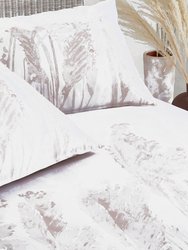 The Linen Yard Pampas Cotton Washed Duvet Set (Blush) (Full) (UK - Double)