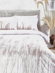 The Linen Yard Pampas Cotton Washed Duvet Set (Blush) (King) (UK - Superking)