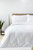 The Linen Yard Strand Duvet Set (White/Gray) (Queen) (UK - King)