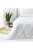 The Linen Yard Strand Duvet Set (White/Gray) (Queen) (UK - King)