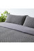 The Linen Yard Tufted Chevron Duvet Set (Charcoal)