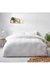 Tufted Chevron Duvet Set - White - White