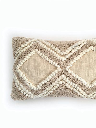 The Nascent Ember Shaggy Throw Pillow Cover With Insert product