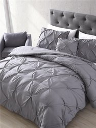 Spruce 4 Piece Comforter Set - Grey