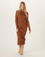 Ava Ribbed Maxi Dress - Clay