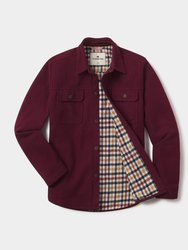 Brightside Flannel Lined Workwear Jacket - Wine