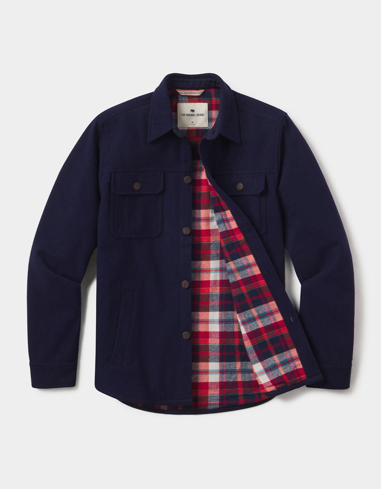 Brightside Flannel Lined Workwear Jacket - Navy