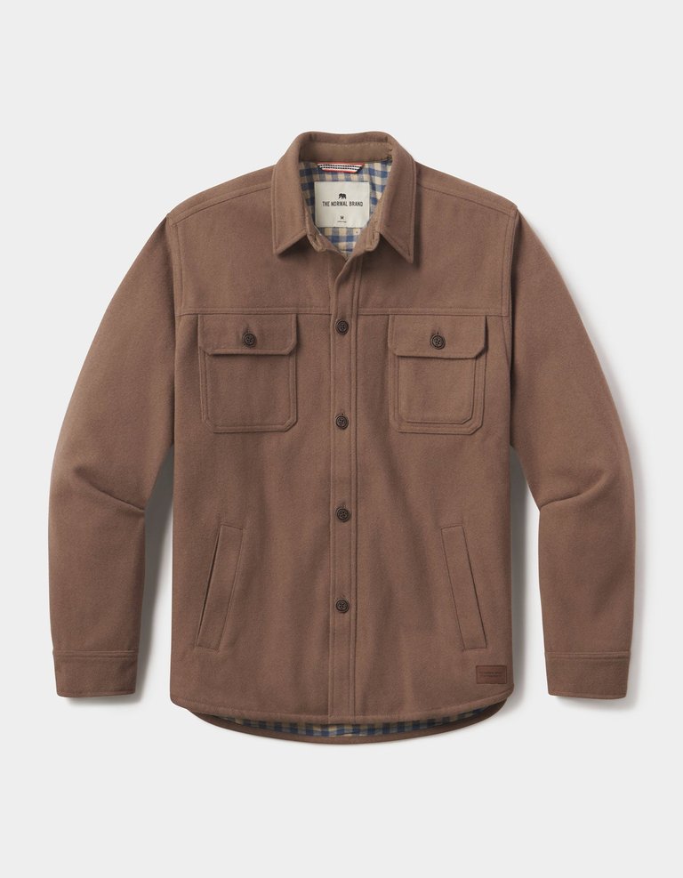 Brightside Flannel Lined Workwear Jacket - Pine Bark