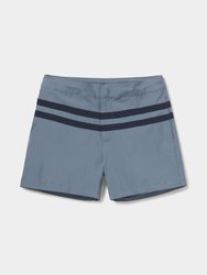 Button Front Trunks - Mineral Blue/Navy