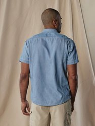 Chambray Short Sleeve Button Up