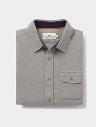 Chamois Button Up Shirt - Light Grey