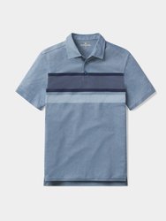 Chip Pique Polo T-Shirt - Calypso Stripe