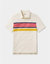 Chip Pique Polo T-Shirt - Mineral Red Stripe